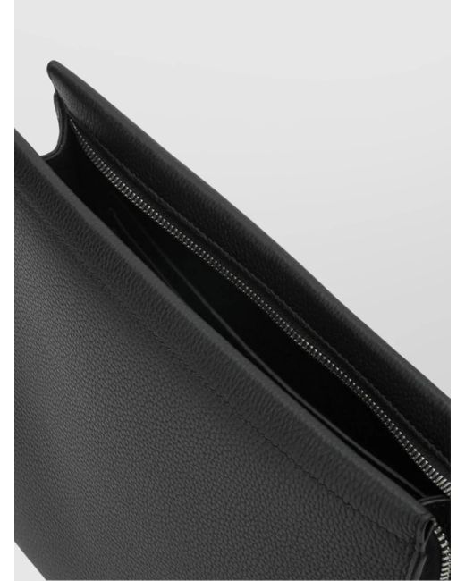 Burberry Black Leather Clutch Bag for men