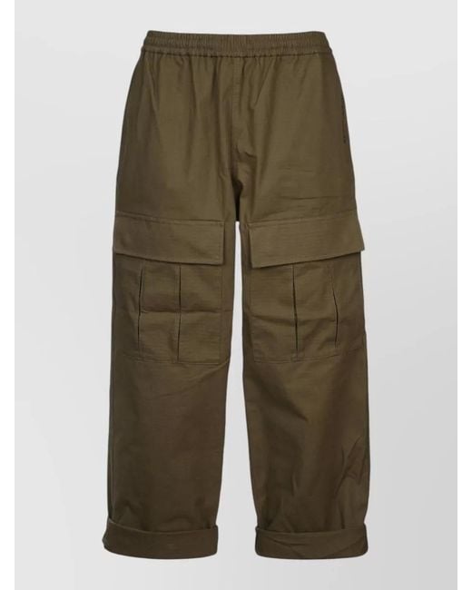 Acne Green Cargo Shorts for men