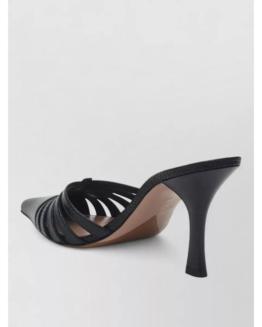 Paris Texas Multicolor Leather Mules Pointed Toe Strappy Design