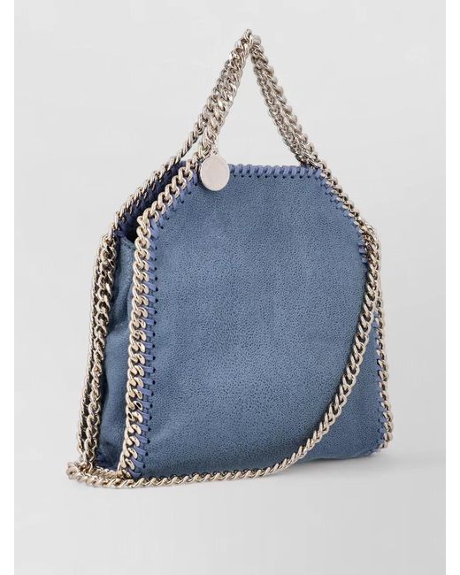 Stella McCartney Blue Tiny Falabella Shoulder Bag Chain Strap