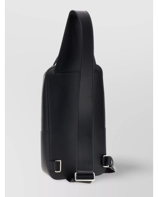 Bally Black Shoulder Bag With Front Stripe Detail for men