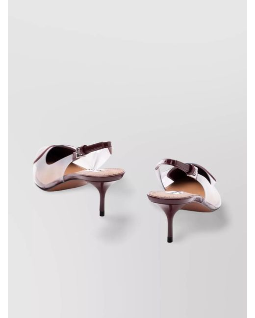 Alaïa Pink Heart Slingbacks