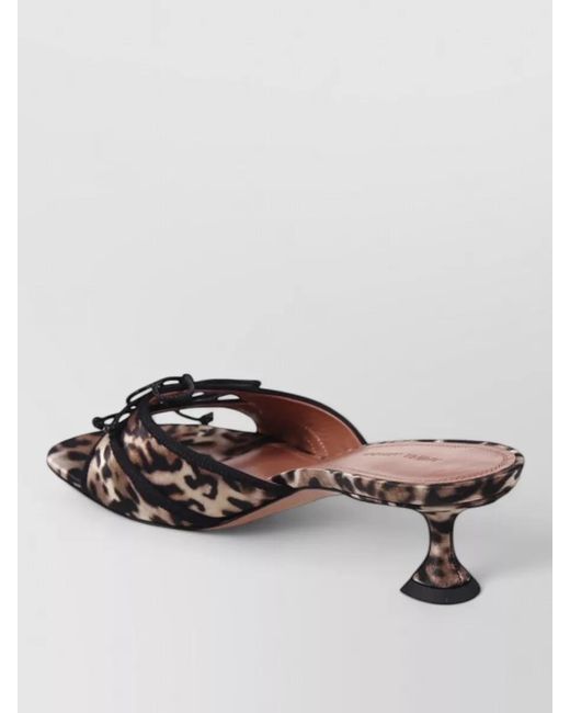 AMINA MUADDI Brown Leather Mules
