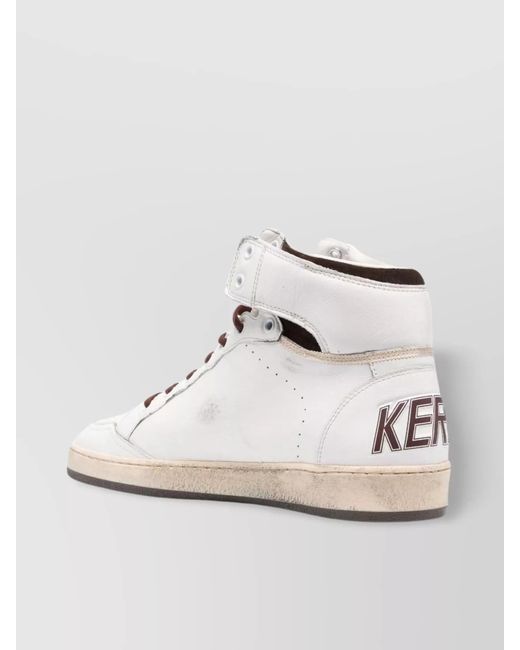 Golden Goose Deluxe Brand Metallic Leather High-Top Sneakers for men