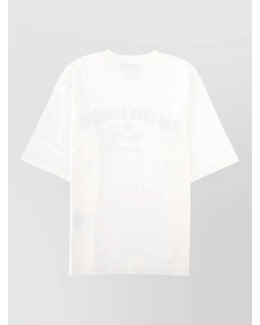 DSquared² White Crew Neck Graphic Print Short Sleeve Shirt for men
