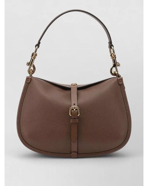 Etro Brown Medium Suede Leather Shoulder Bag
