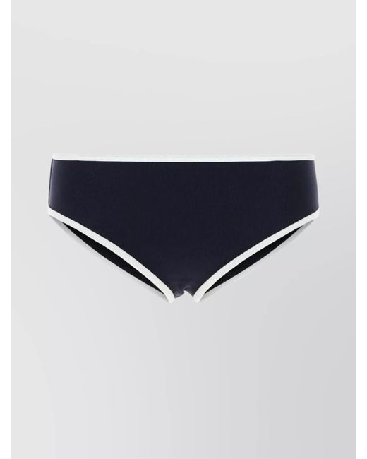 Miu Miu Blue Midnight Stretch Nylon Bikini Bottom