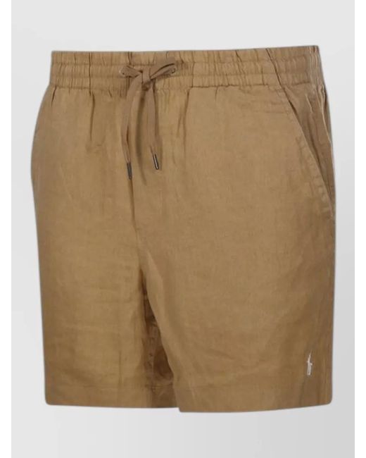 Ralph Lauren Natural Shorts Side And Back Pockets Design for men