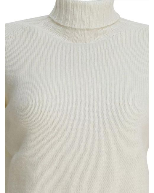 Drumohr White Cashmere Jumper