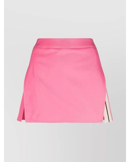 Palm Angels Pink High-Rise A-Line Mini Skirt