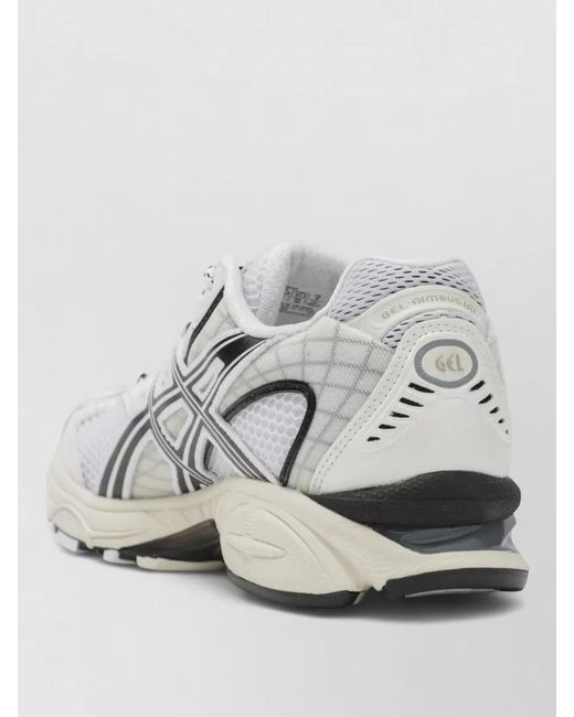 Asics Metallic Mesh Upper Sneakers Rubber Outsole Design