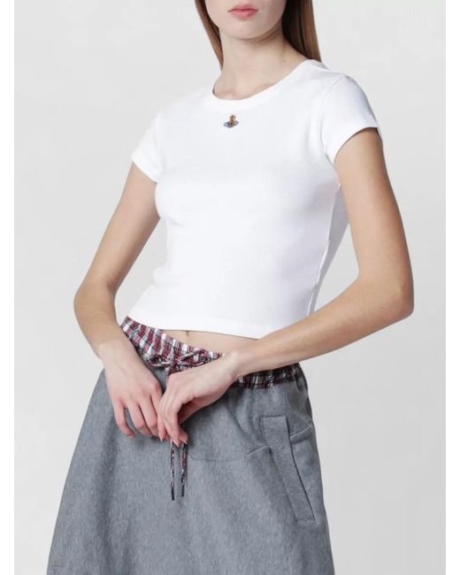 Vivienne Westwood White Cropped T-Shirt