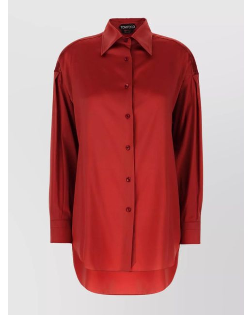 Tom Ford Red Silk Shirt
