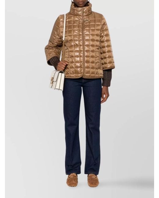 Fay Natural Quilted Cape
