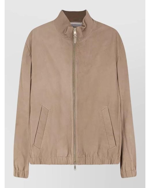 Boss Natural Suede Leather Jacket for men