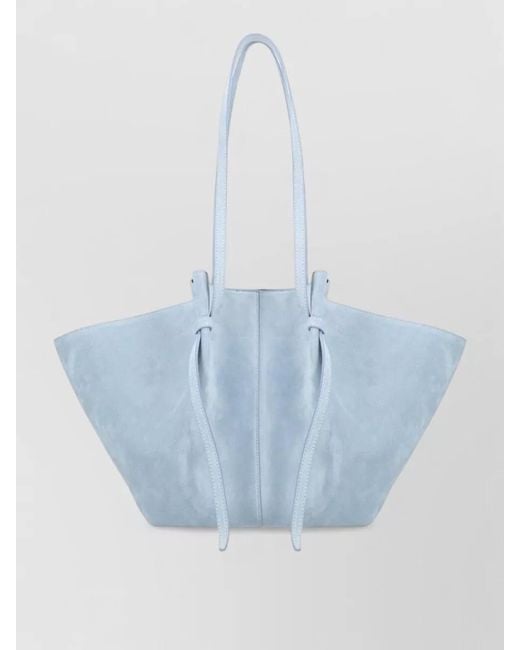 Yuzefi Blue Mochi Large Tote Bag Open Top
