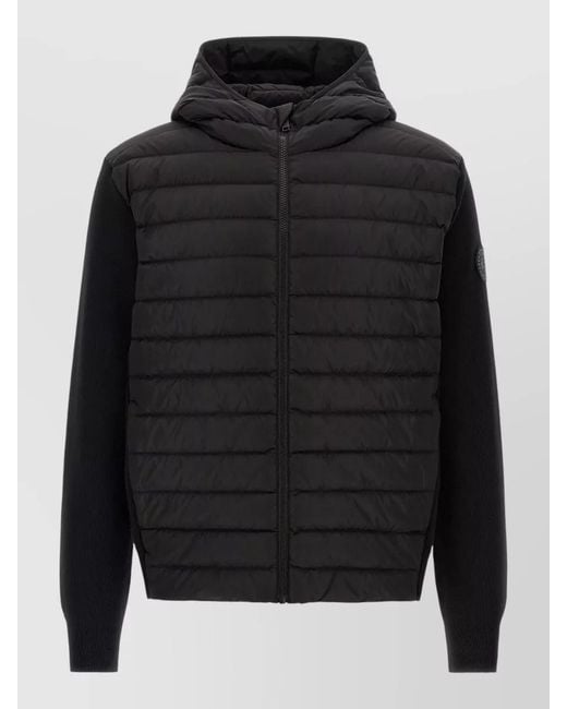 Canada Goose Black Wool Padded Coat for men