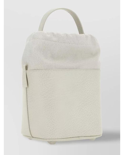 Maison Margiela Natural 5Ac Small Leather Bucket Bag