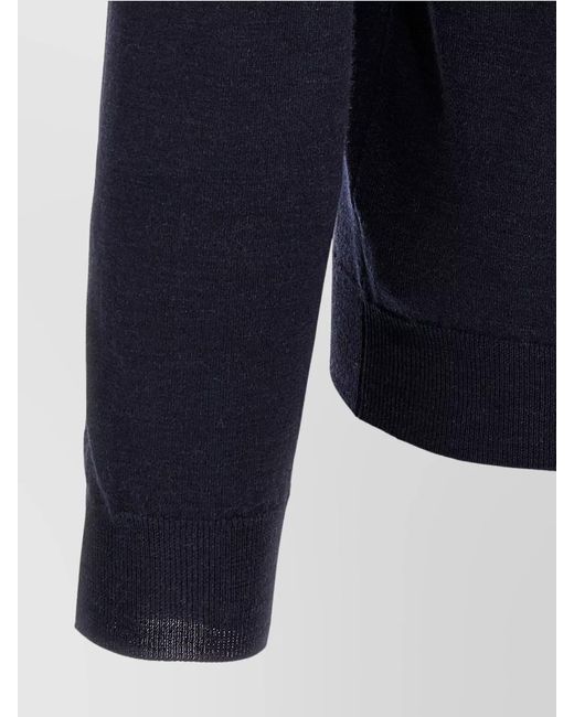 Zanone Blue Wool Jumper for men