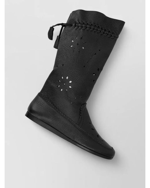 Isabel Marant Blue Welky Soft Grained Leather Boots
