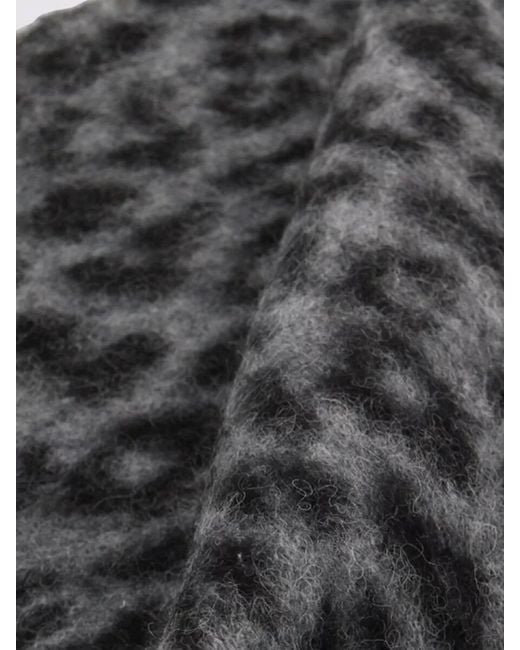 Anine Bing Gray Wool Scarf