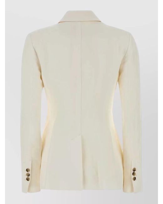 AMI Natural Jersey Blazer Tailored Design Front Pockets