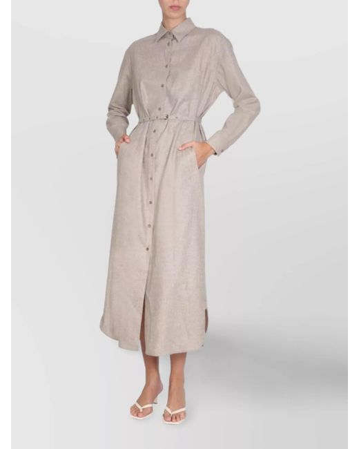 Aspesi Multicolor Wool Blend Shirt Dress