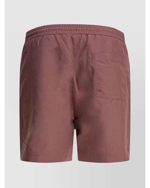 Carhartt Red Polyester Swim Shorts for men