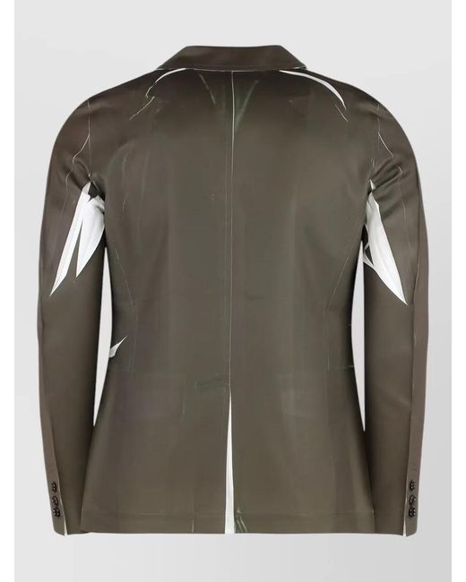 Comme des Garçons Green Three Button Single Breasted Tailored Jacket for men
