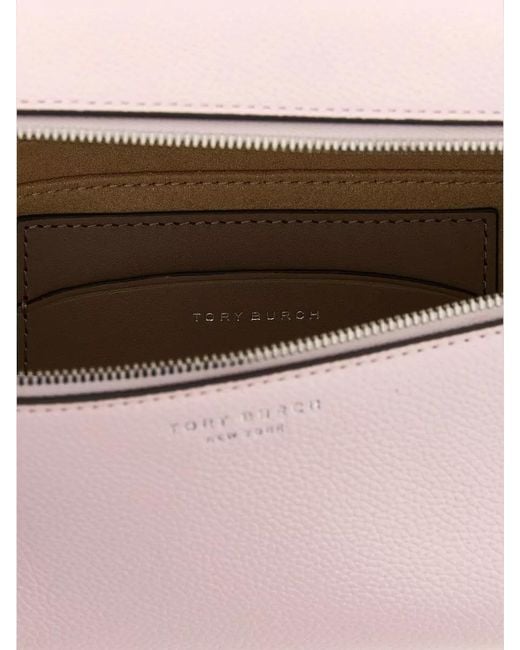 Tory Burch Pink Romy Slim Crossbody Bag Top Handle Strap
