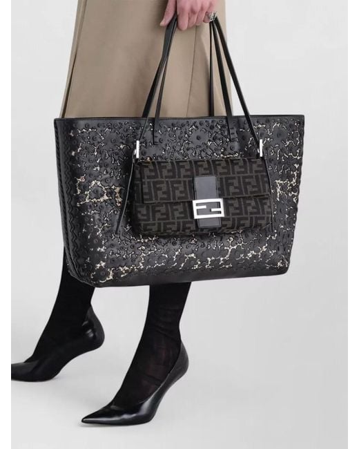 Fendi Multicolor Baguette 26424 Calfskin Clutch And Strap