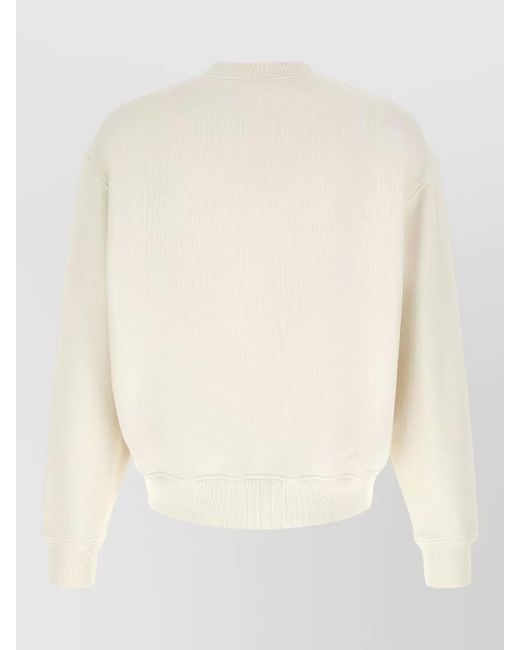 Palm Angels Natural Sweatshirt Crew Neck Teddy Bear Applique for men