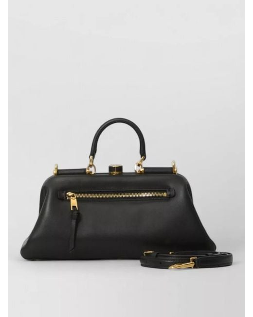 Dolce & Gabbana Black Devotion Lambskin Clutch Bag