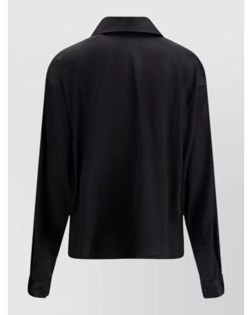 Tom Ford Black Silk Polo Shirt