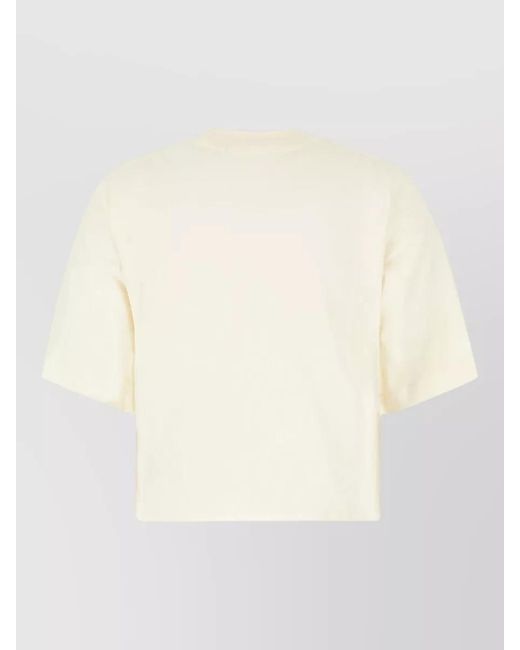 Palm Angels White Cotton Crew Neck T Shirt Teddy Bear