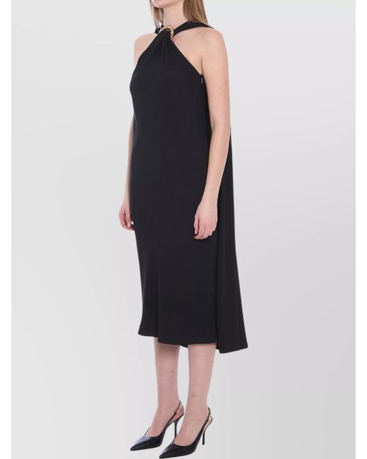 Gucci Black Halterneck Sleeveless Midi Dress