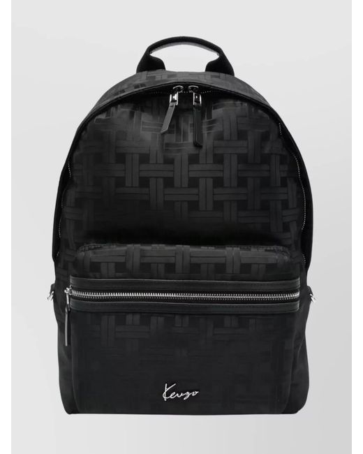 KENZO Black Backpack Polyester Backpack