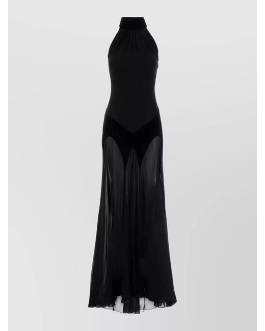 halter neck midi dresses Maya Burgundy Embellished Velvet Halter Neck Midi Dress – Maya Deluxe main image 1
