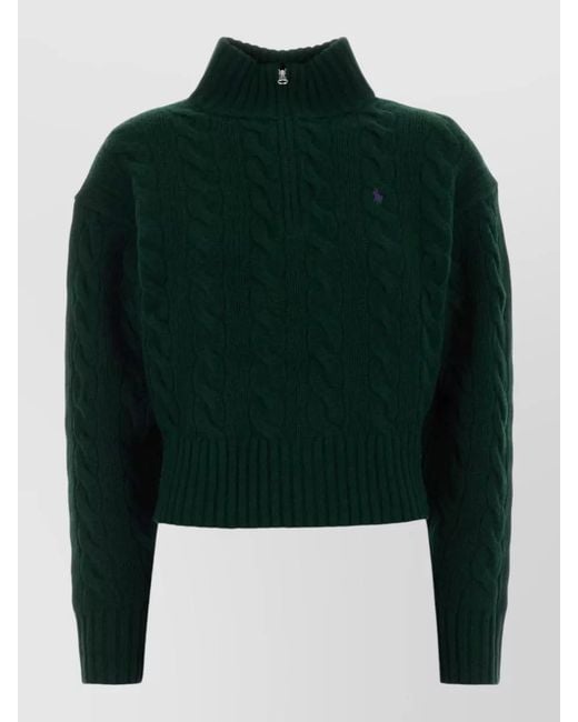 Polo Ralph Lauren Green Cashmere Wool Jumper