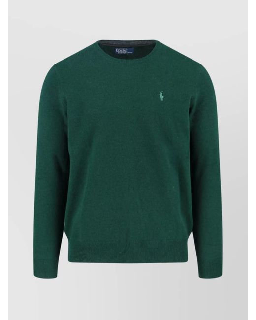 Polo Ralph Lauren Green Wool Crewneck Jumper for men