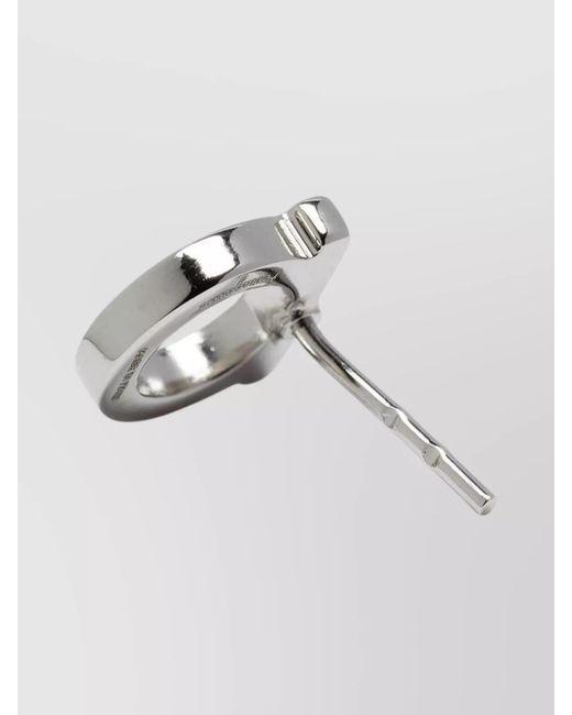 Ferragamo Gray Small Stud Earrings