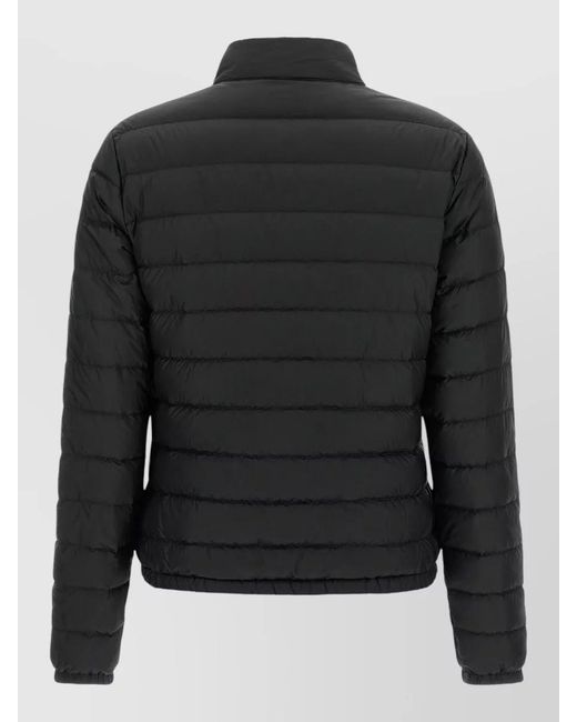 Moncler Black Lans Short Down Jacket Compact Silhouette