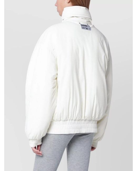 Golden Goose Deluxe Brand White Nylon Padded Oversized Coat