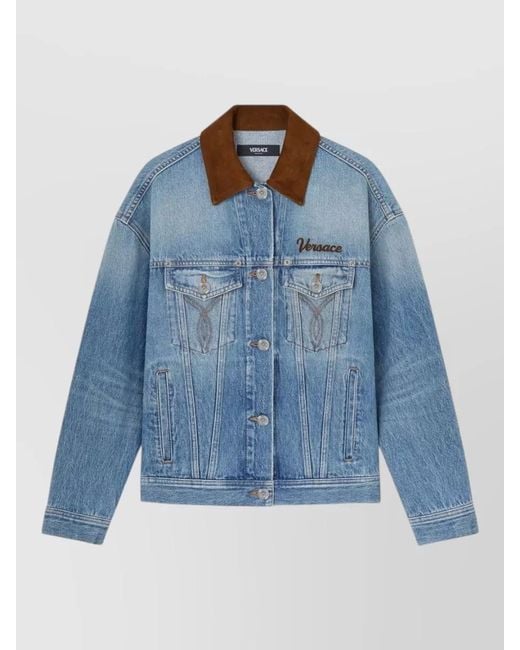 Versace Blue Denim Jacket