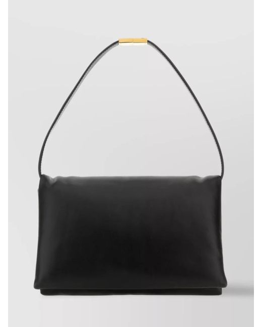 Marni Black Leather Shoulder Bag