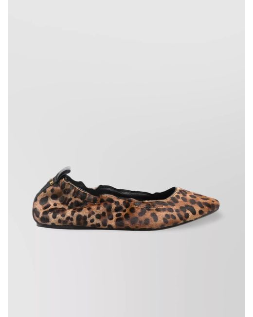 Isabel Marant Multicolor Leopard Print Ballerina Shoes