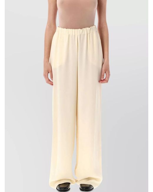 Fabiana Filippi Natural Wide-Leg Trousers