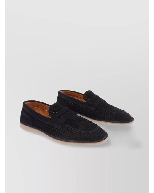 Dolce & Gabbana Black Leather Loafers for men