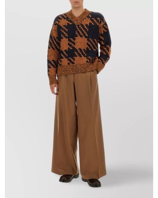 Dries Van Noten Brown Wool Jumper for men