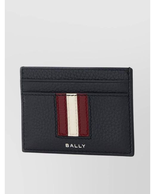 Bally Black Leather Cardholder for men